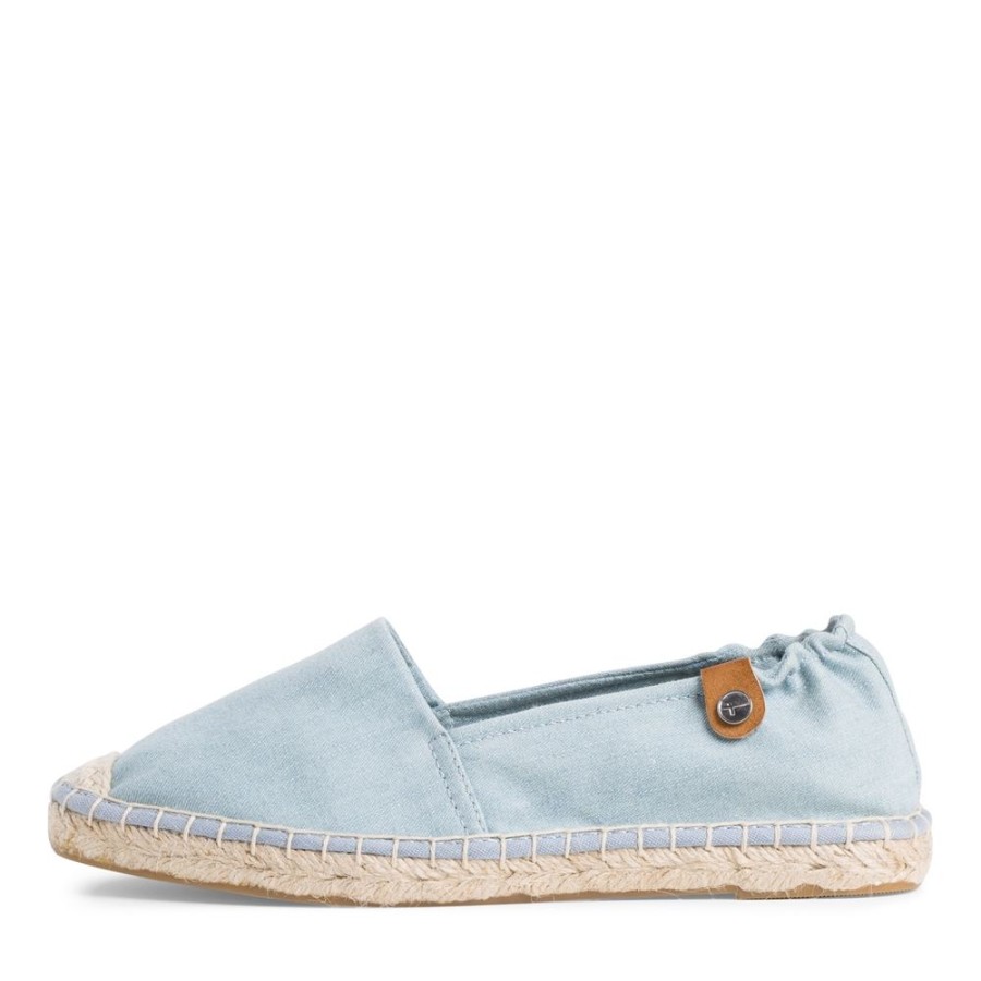 Tamaris Tamaris Espadrill Slipper Blau Gestreift 1-1-24605-26 Slipper