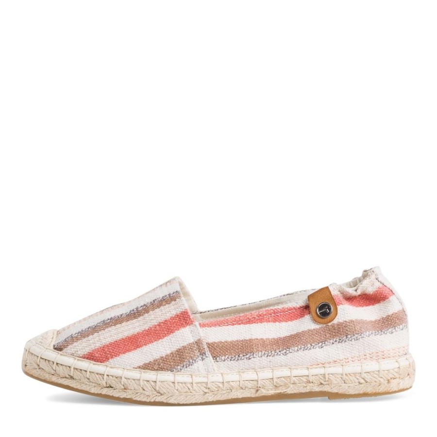 Tamaris Tamaris Espadrill Slipper Blau Gestreift 1-1-24605-26 Slipper