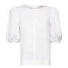 Esprit Esprit Bluse Mit Puffarmeln Weis S23 053Ee1F309 E100 White Bluse