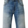 QS Qs Designed By Herren Jeans- Shorts Blau S12 2111945 54Z3 Blue Stret Hose