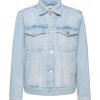 ESPRIT Esprit Denim-Jacke Reine Baumwolle Schlaufe Am Saum Blau Nos 992Ee1G311 Blazer