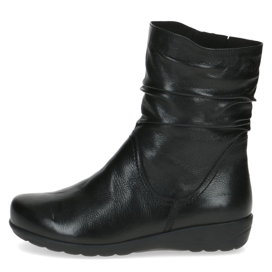 Caprice Caprice Stiefelete H- Weite Leder Wechselfusbett Warmfutter Schwarz S23 9-26406-41 022 Black Nappa Stiefel