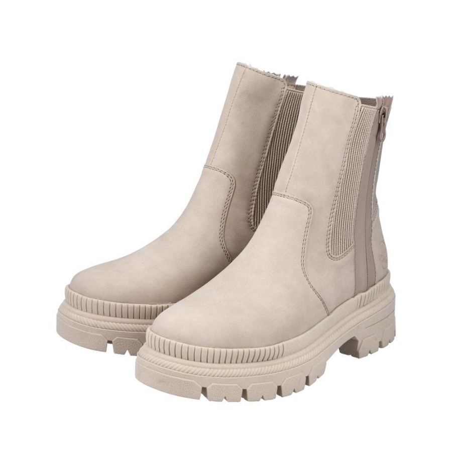 Rieker Rieker Damen Chelsea -Boots Warmfutter Beige S23 Y9373-62 Ginger/Ginger Stiefel