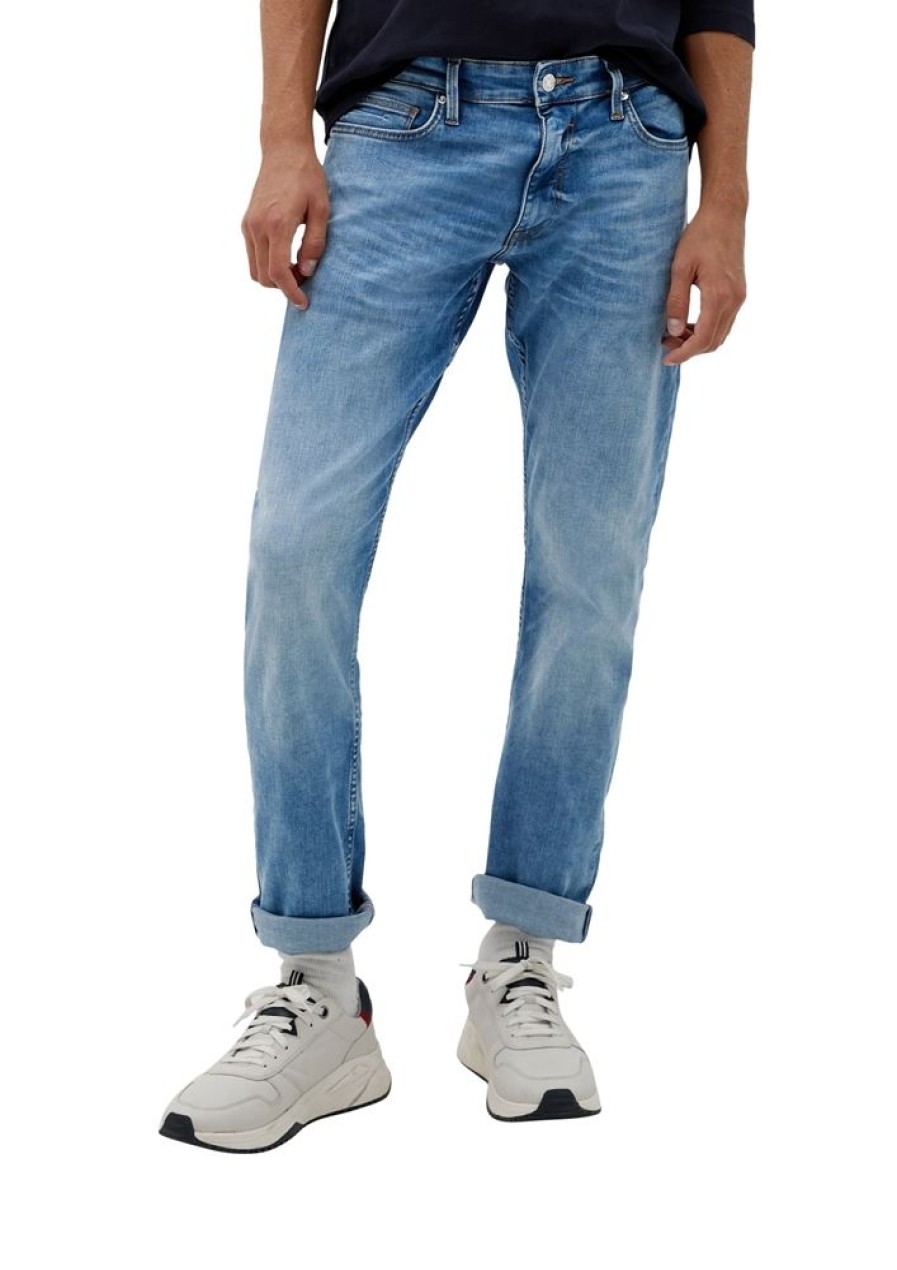 s.Oliver S.Oliver Jeans Slim: Jeans Mit Waschung S22 2121841 54Z4 Blue Jeans