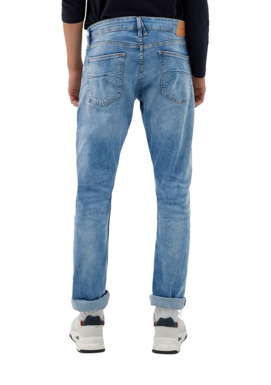 s.Oliver S.Oliver Jeans Slim: Jeans Mit Waschung S22 2121841 54Z4 Blue Jeans