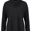 Betty Betty Barclay Blusenshirt Wasserfallausschnitt Schwarz S23 29122174 9045 Black T-Shirt