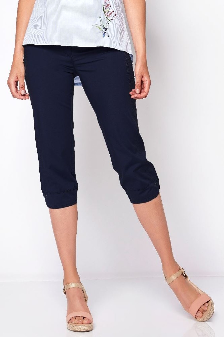 Toni Toni Hose Capri Blau 21-11/1274-10 059 Dark Blue Hose