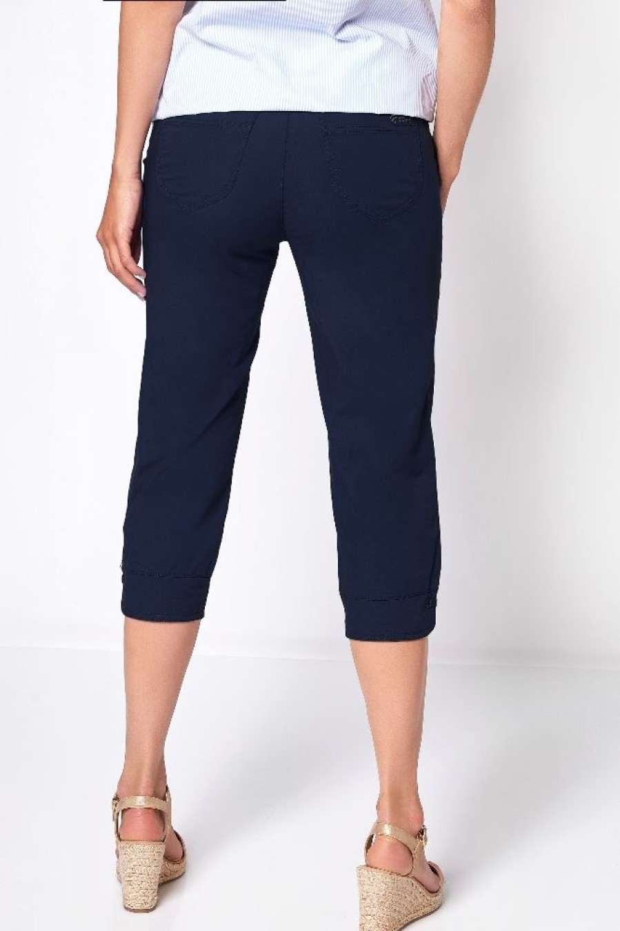 Toni Toni Hose Capri Blau 21-11/1274-10 059 Dark Blue Hose