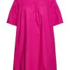 EDC Edc Blusenkleid Knielang Rosa S12 032Cc1E313 C660 Pink Fuchs Kleid