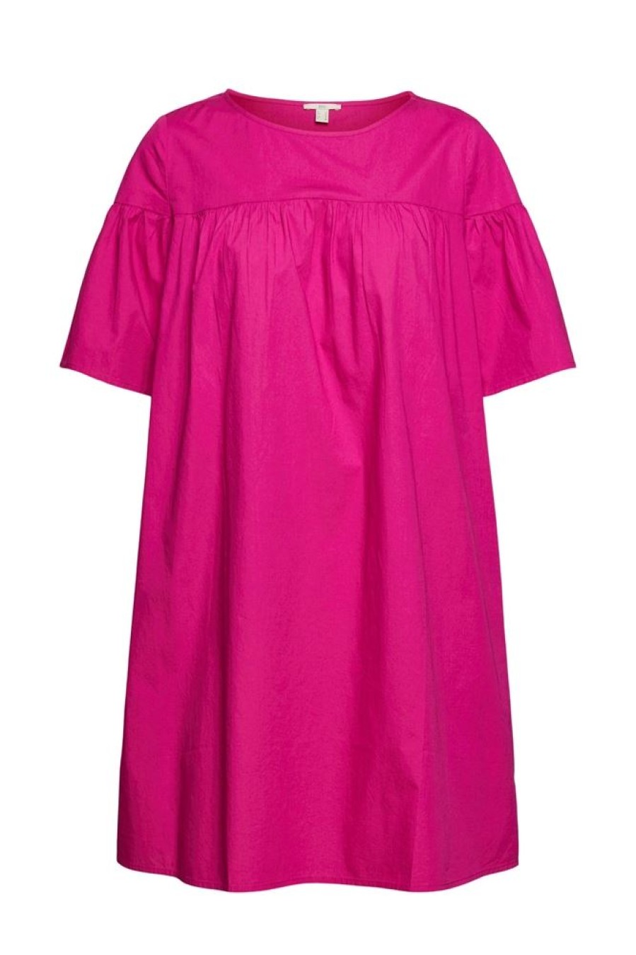 EDC Edc Blusenkleid Knielang Rosa S12 032Cc1E313 C660 Pink Fuchs Kleid