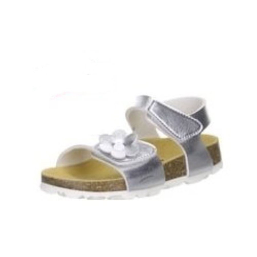 Superfit Superfit Tecno Sandale Fusbett Silber 2-00118-16 16 Silber Sandalen