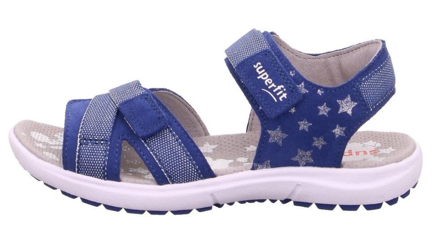 Superfit Superfit Rainbow Sandale Leder 06201 80 Blau Sandalen