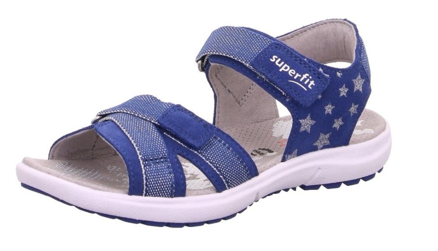 Superfit Superfit Rainbow Sandale Leder 06201 80 Blau Sandalen