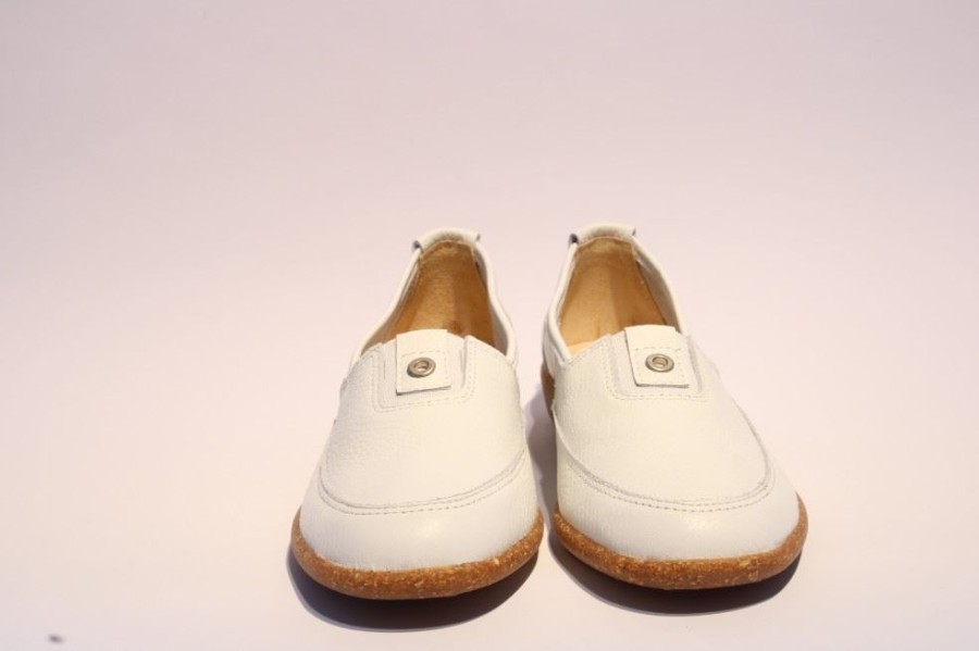 ACO Aco Slipper Cindy Leder Weis 341/9501 5099 White Slipper