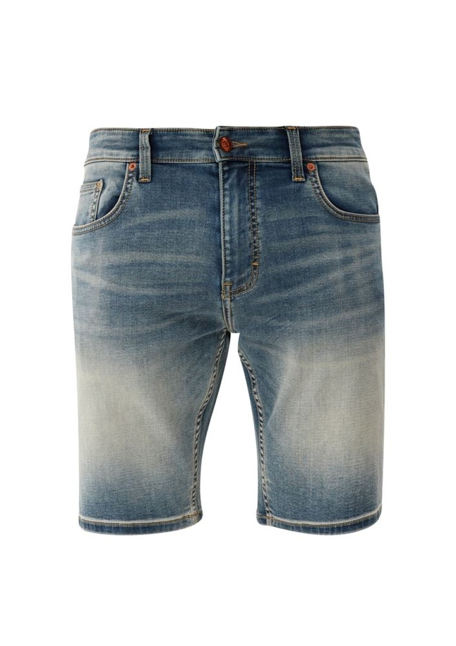 QS Qs Designed By Herren Denimshorts Mit Waschung S13 2127790 Hose