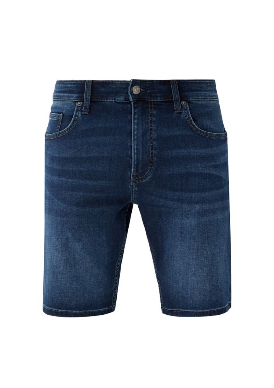 QS Qs Designed By Herren Denimshorts Mit Waschung S13 2127790 Hose