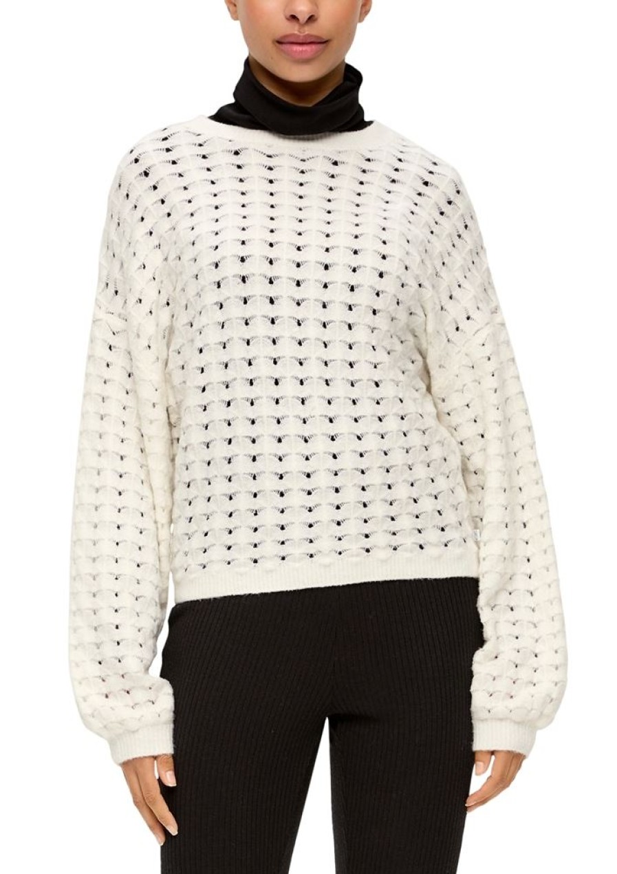 QS Qs By S.Oliver Strickpullover S23 2137872 0200 White Pullover