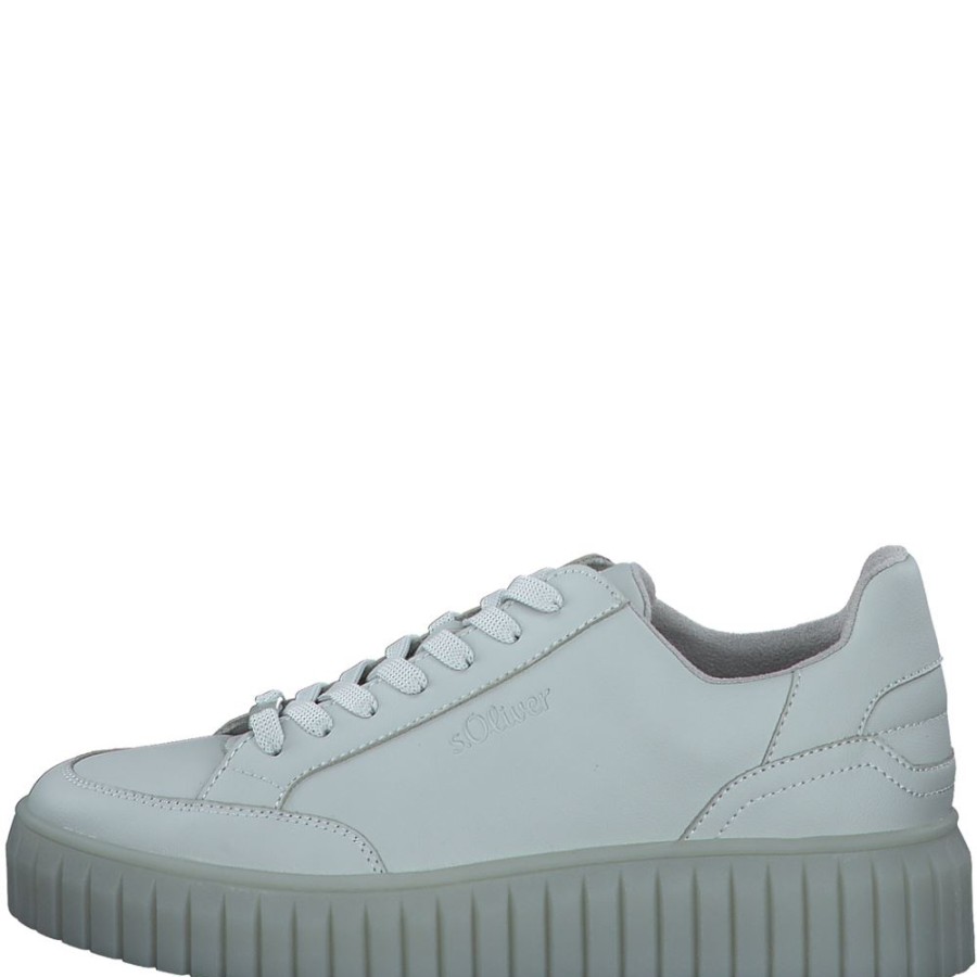 s.Oliver S.Oliver Damen Schnurhalbschuh Nude, Soft Blue S13 5-5-23645-30 Sneaker