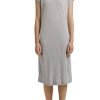 edc Edc Kleid Midilange Grau 051Cc1E303 C044 Light Grey Kleid