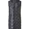 s:Oliver S:Oliver Damen Longweste Steppung Kapuze Schwarz S22 2120479 9999 Grey/Black Weste