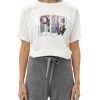 s.Oliver S.Oliver T-Shirt Mit Frontprint S22 Weis 2125374 02D0 White T-Shirt