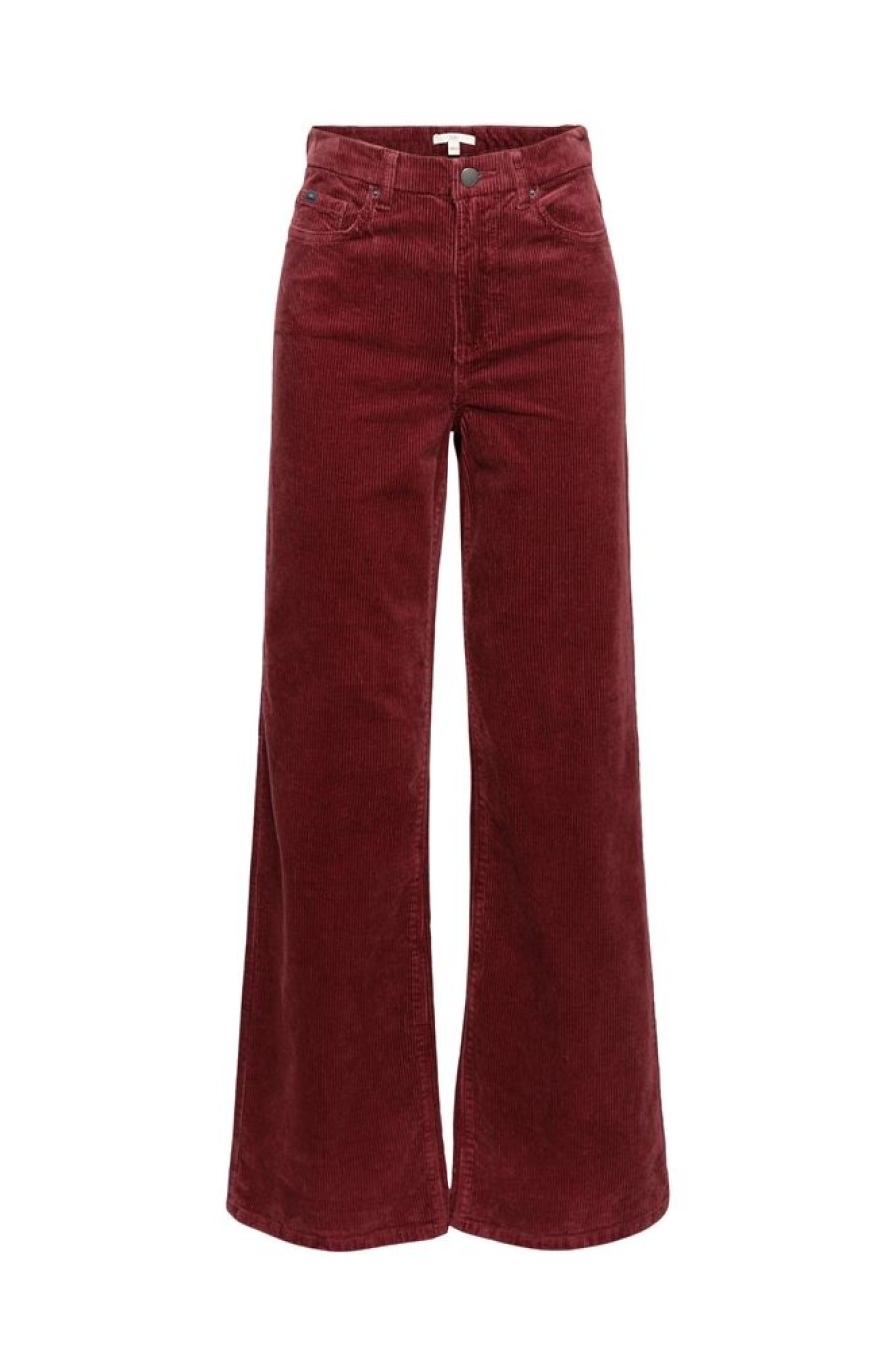 EDC Edc Pants Woven Wide Leg High Rise Rot S21 091Cc1B303 C620 Garnet Red Hose