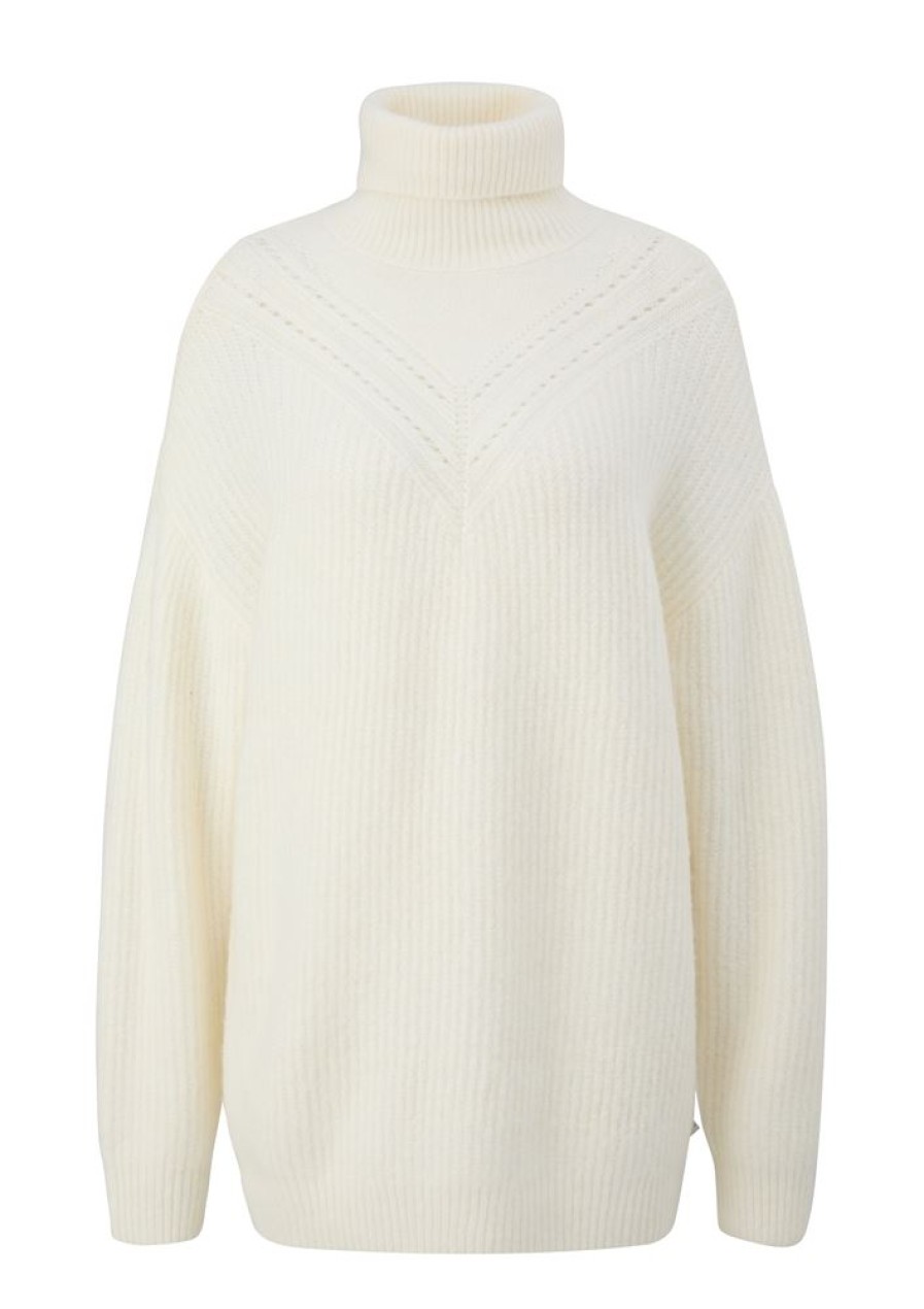 QS Qs By S.Oliver Strickpullover S23 2135458 0700 White Pullover