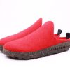 ASPORTUGUESAS Asportuguesas Damen Pantolette Wolle Kork Vegan Nachhaltig Rot S21 P018023045 Red Pantoletten