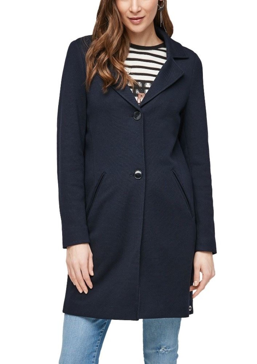 s.Oliver S.Oliver Mantel Blau 2058166 59W3 Navy Melan Jacke