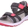 superfit Superfit Sandale Criss Cross Grau Pink Trekking 1-000580-2000 Grau/Pink Sandalen