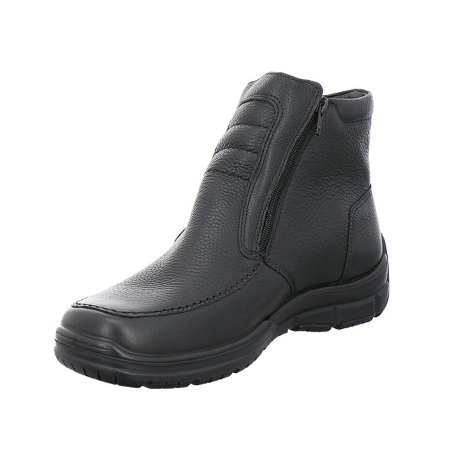 Jomos Jomos Boots Stiefel Lammfell H - Weite Leder Schwarz 416501 000 Schwarz Stiefel