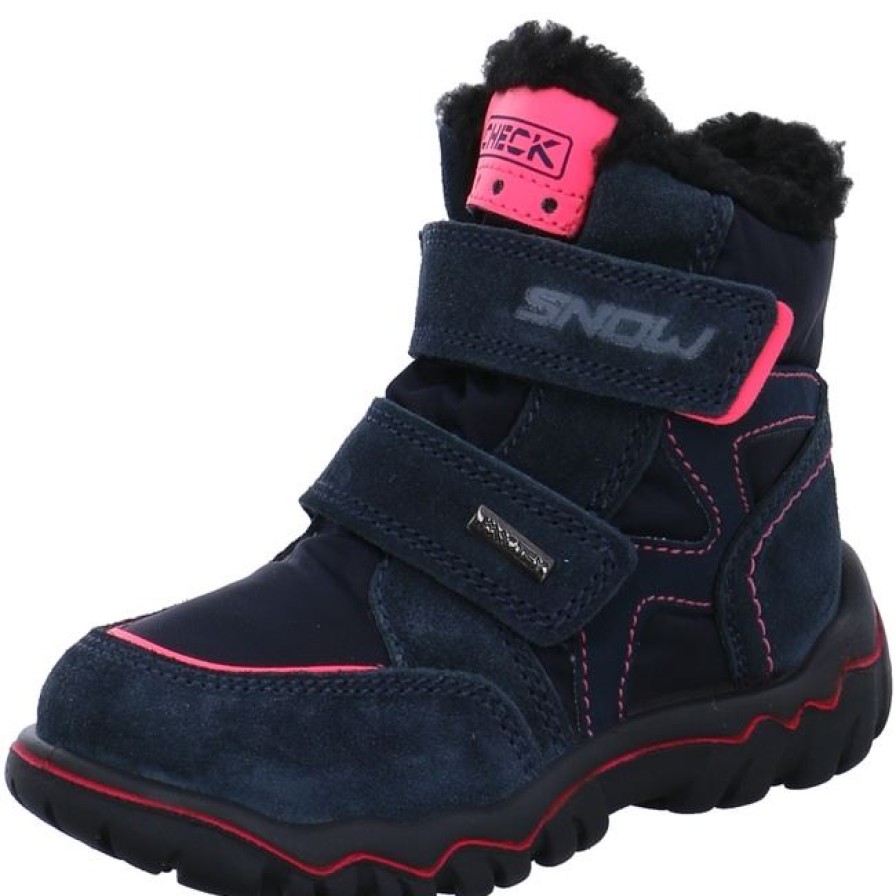 IMAC Imac Kinderstiefel Jungen Texmembran Navy/Pink Navy/Gelb 633858 Navy/Fucsia Stiefel