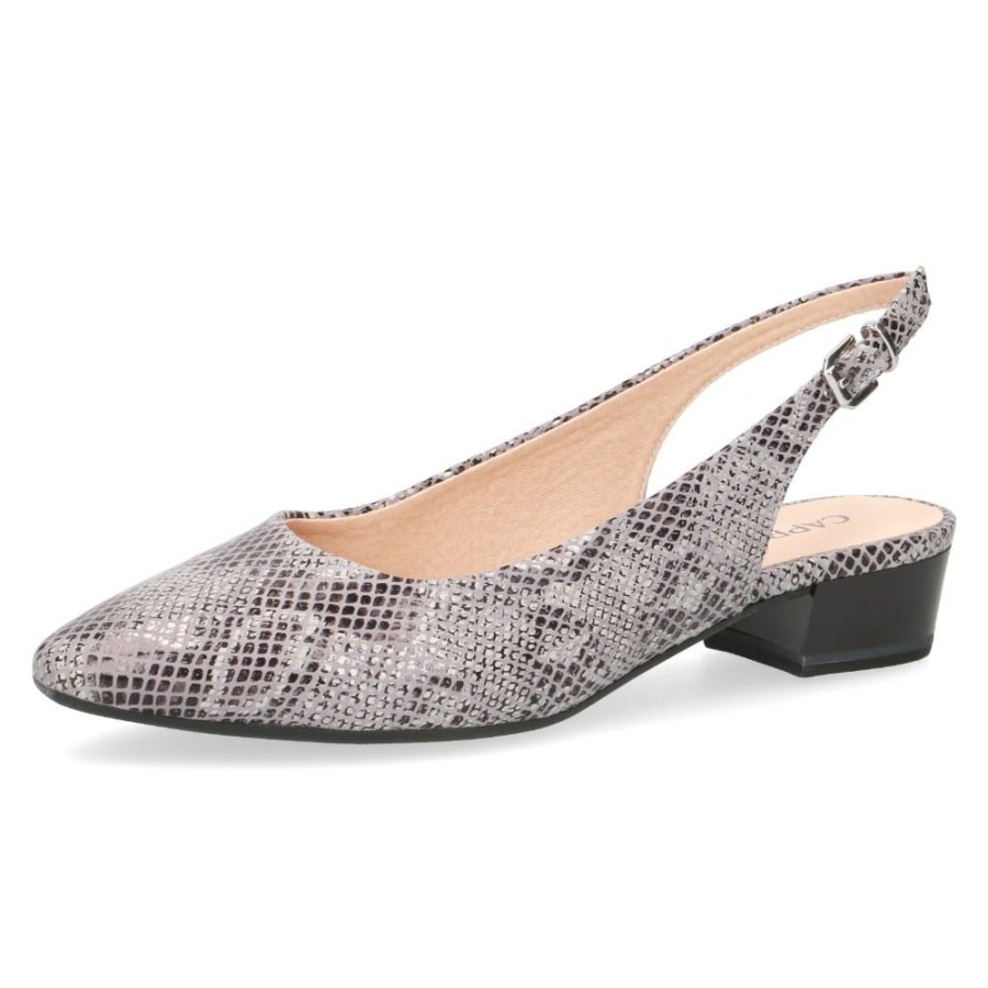 Caprice Caprice Slingpumps Bequem Leder 9-9-29403-24 293 Grey Phyton Sling