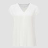 OPUS Opus Shirtbluse Falotta 1/2 Arm V - Ausschnitt S13 1018995809100 1004 Milk Bluse