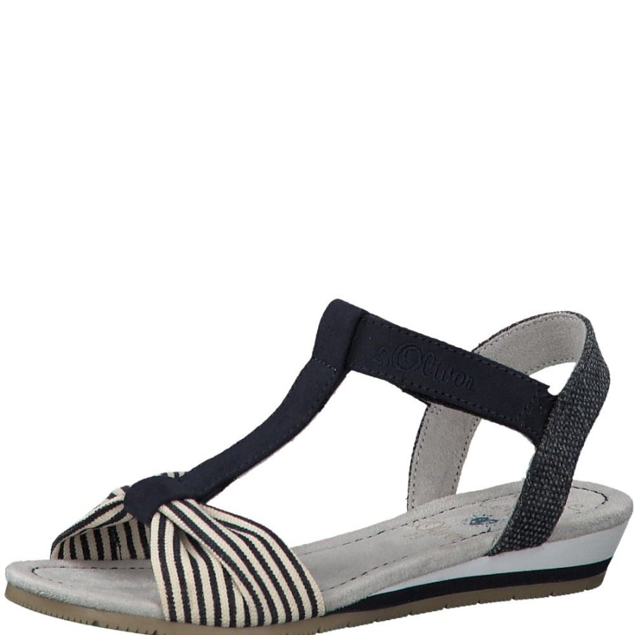 s.Oliver S.Oliver Sandale 5-5-48200-24 891 Navy Comb. Sandalen