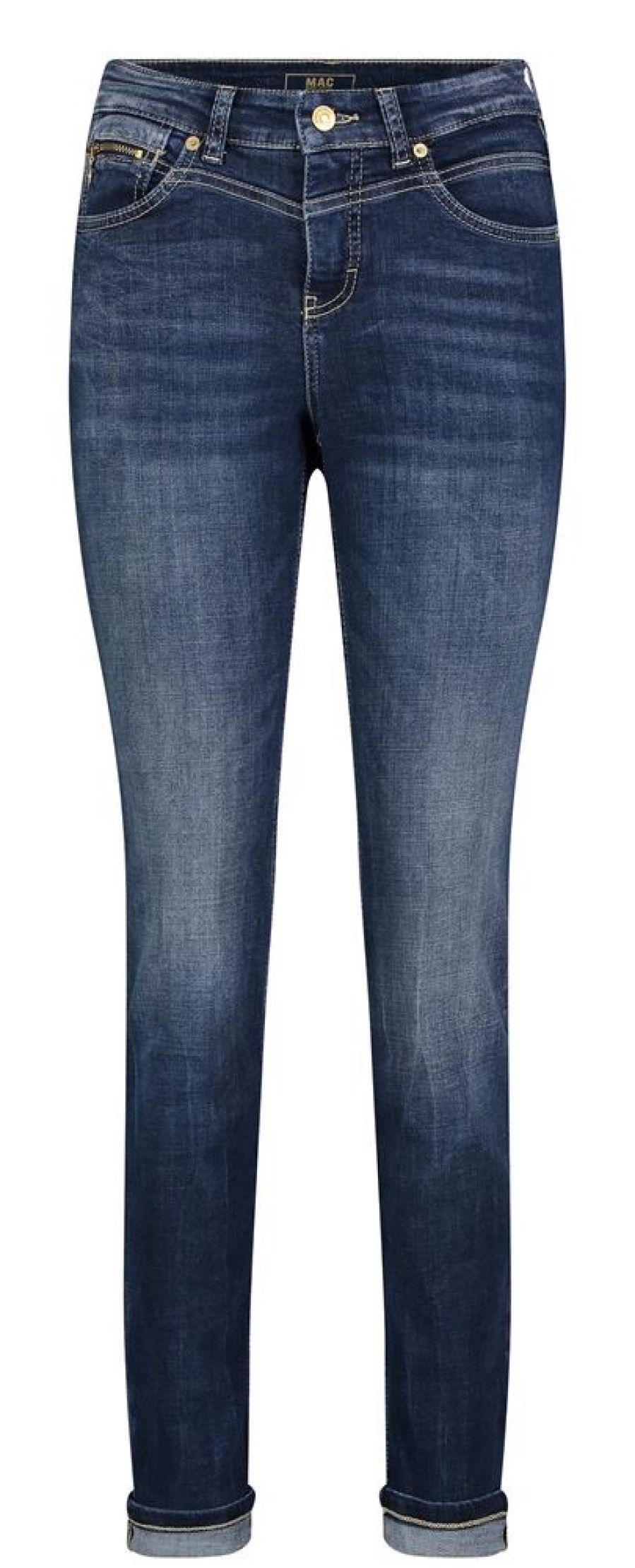 MAC Mac Jeans Rich Slim Ankle-Lange 5-Pocket-Design Blau S23 0389L590490 D671 Dark Blue Jeans