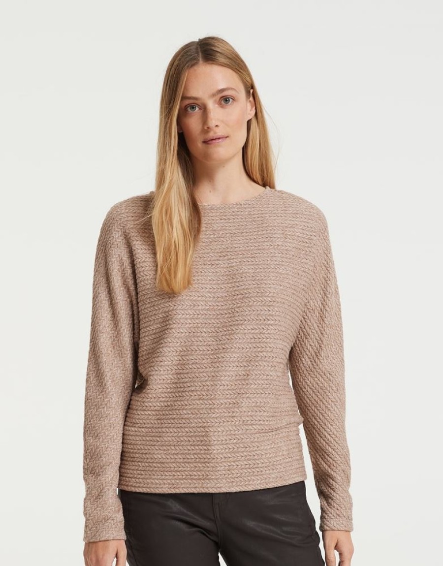 OPUS Opus Sweater Gelai Braun S22 10095910758100 20008 Nutmeg Pullover