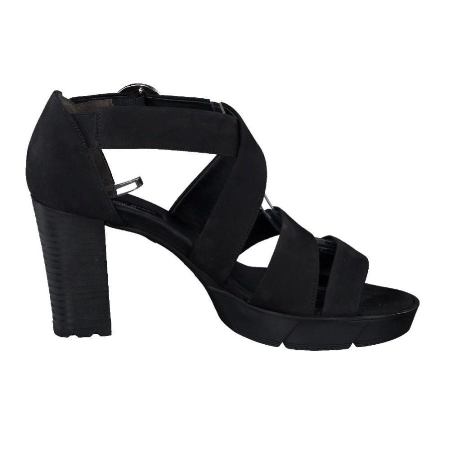 PAUL Paul Green Sandalette Leder Schwarz 7942-003 Black Sandalen