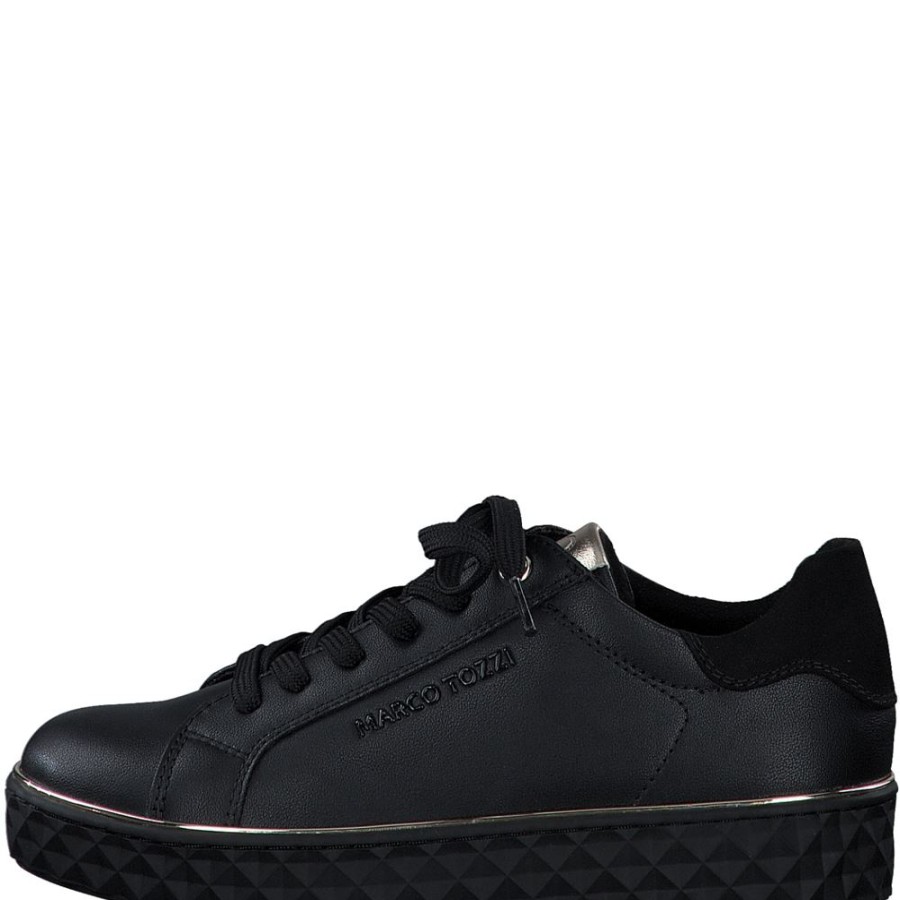 Marco Marco Tozzi Sneaker Schnurung Schwarz S23 2-23705-41 Sneaker