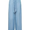 Esprit Esprit Hose Mit Weitem Bein Und Bindedetail Blau S23 043Ee1B310 E903 Blue Light Jeans